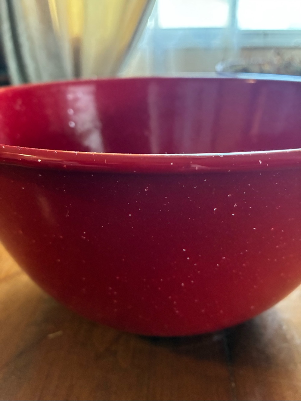 Red Mixing Bowl - Home Kitchen